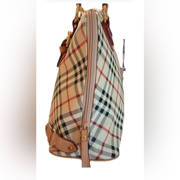 CL America Top Handle Bag With Crossbody Detachable Strap Tan, Black, Red Zip - Picture 4 of 16